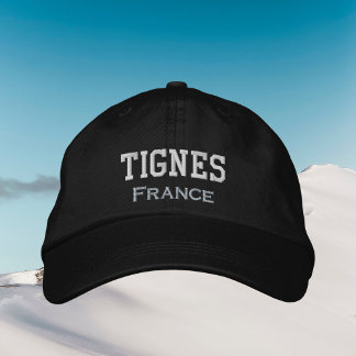 Casquette Brodée Tignes France tenue de vacances hiver ski