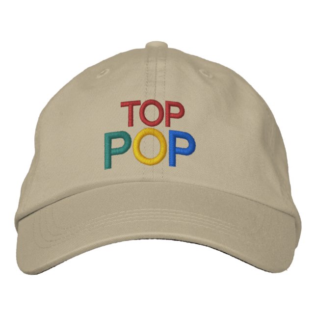 Casquette Brodée Top POP par SRF (Devant)