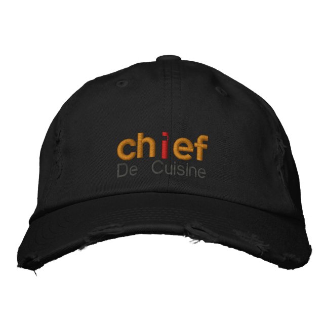 Casquette Brodée Toque (Devant)
