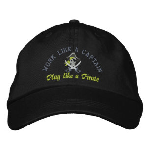 Casquette Brodée Travailler Comme Un Capitaine Jouer Comme Une Brod