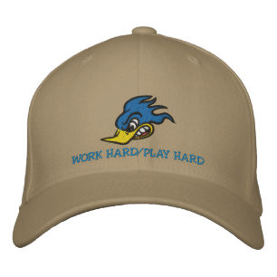 Casquette Brodée Travailler dur/jouer dur