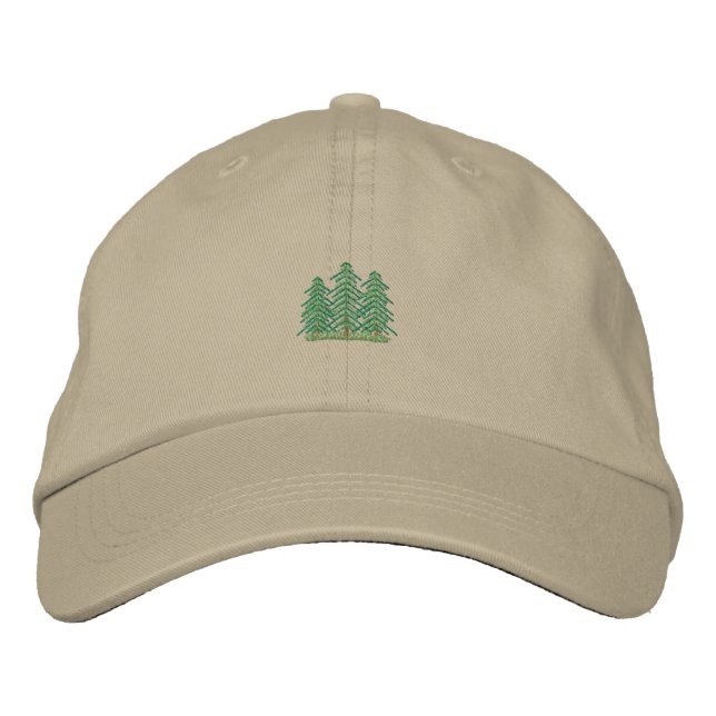 Casquette Brodée Trois Evergreens (Devant)