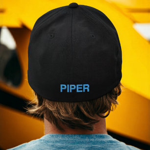 Casquette Brodée Typographie Bleue Anniversaire Pilote Aviation Sim