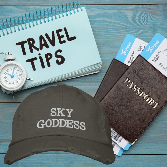 Casquette Brodée Typographie de la déesse du ciel, désir, simple (Créateur téléchargé)