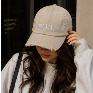 Casquette Brodée Typographie esthétique Delulu