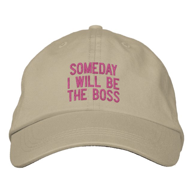Casquette Brodée Un Jour Je Serai Le Patron (Devant)