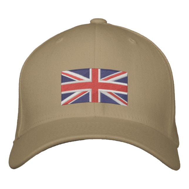 Casquette Brodée Union Jack - Couleur complète (Devant)