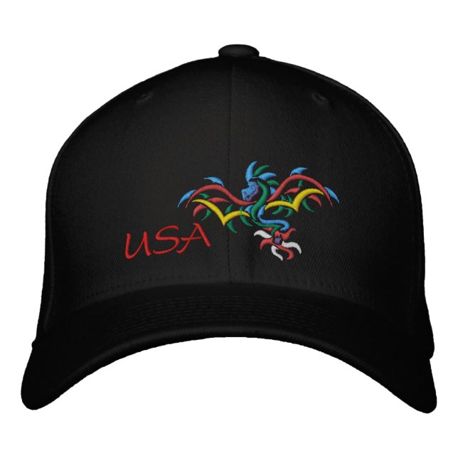 CASQUETTE BRODÉE USA SUN DRAGON (Devant)