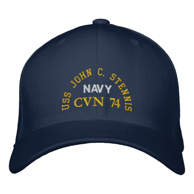 CASQUETTE BRODÉE USS JOHN C. STENNIS, CVN 74, (Devant)