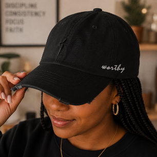 Casquette Brodée Vaut le coup, Minimal Motivant Inspirant Chrétien