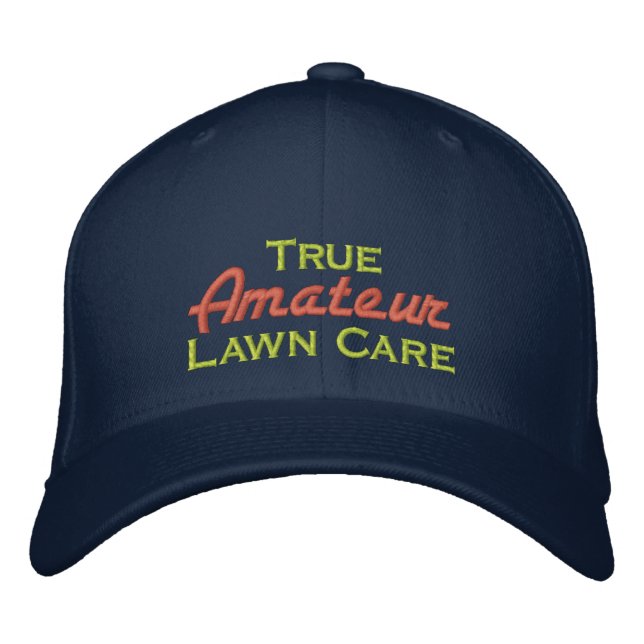 Casquette Brodée Véritable soin de pelouse amateur (Devant)