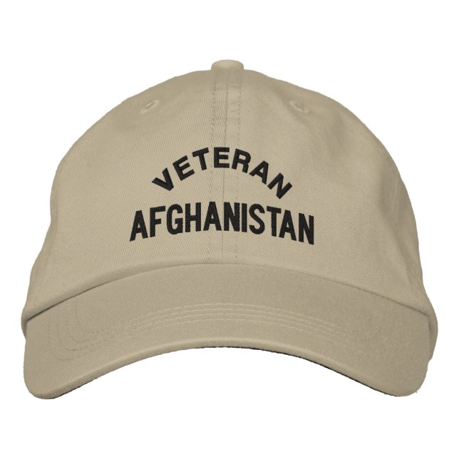 CASQUETTE BRODÉE VETERAN, AFGHANISTAN (Devant)