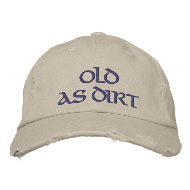 Casquette Brodée Vieille comme la tête (Devant)
