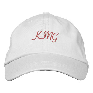 Casquette Brodée Visière Cool et Confortable Texte Roi