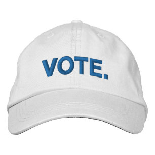 Casquette Brodée Votez bleu et blanc moderne