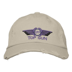 Casquette Brodée Votre étoile Monogram Aviation Laurels Pilote Aile