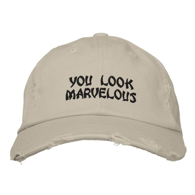 Casquette Brodée Vous Avez L'Air Merveilleux (Devant)