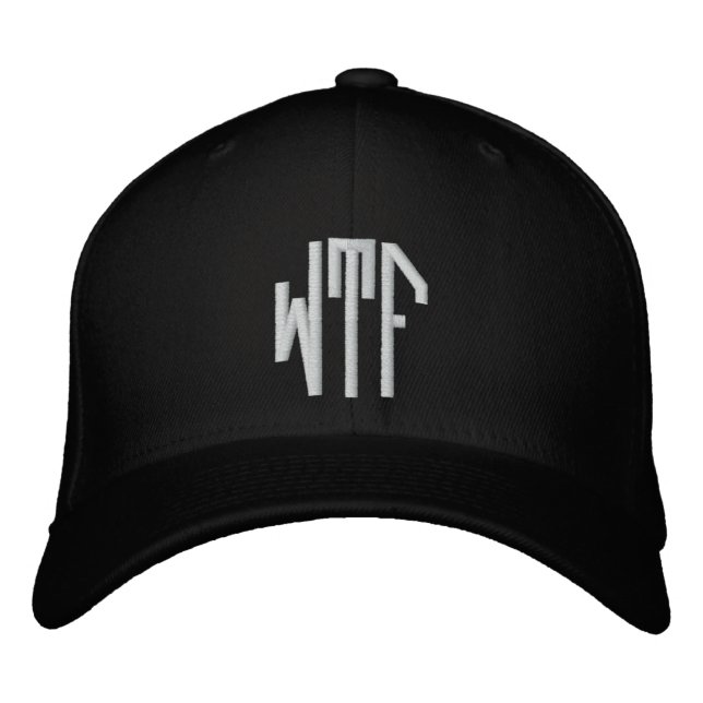 Casquette Brodée WTF lg oct bloc intégré ht (Devant)