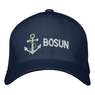 Casquette brodée Yacht BOSUN Bleu