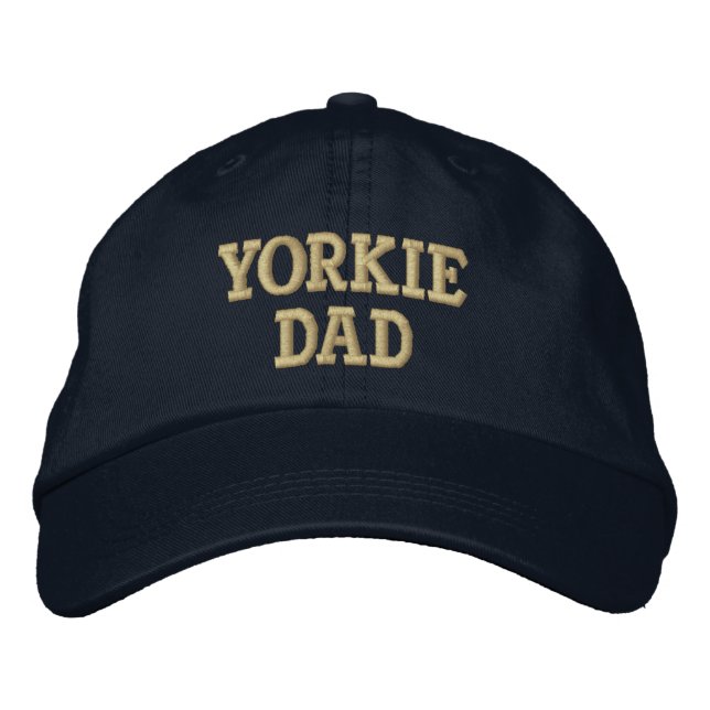 Casquette Brodée Yorkie DAD Yorkshire Terrier Cadeaux (Devant)