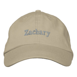 Casquette Brodée « Zachary » Nom Masculin Brodé,