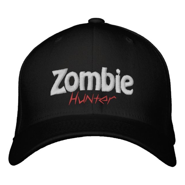 Casquette Brodée Zombie Apocalpyse Hunter (Devant)