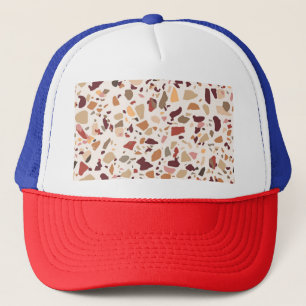 Casquette Brown terrazzo : vintage, motif à la mode.