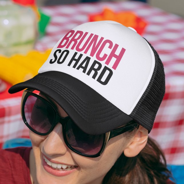 Casquette Brunch So Hard Magenta & Black (Créateur téléchargé)