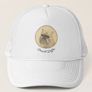 Casquette Bruxelles Griffon Rough Paining - Art Chien origin