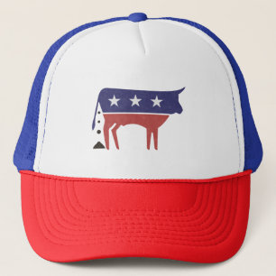 Casquette BS Politique Bull Républicain-démocrate Vintage