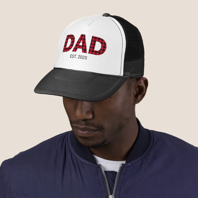 Casquette Buffalo moderne Plaid Papa Date d'établissement (En situation)