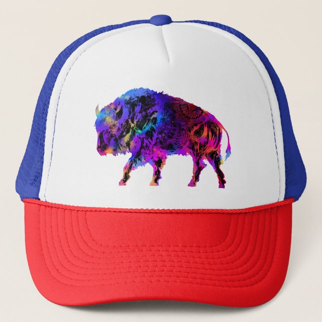 Casquette Buffle de bison arc-en-ciel (Devant)