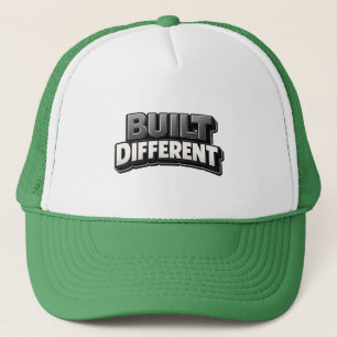Casquette BUILT DIFFERENT – Bold Motivational Statement for