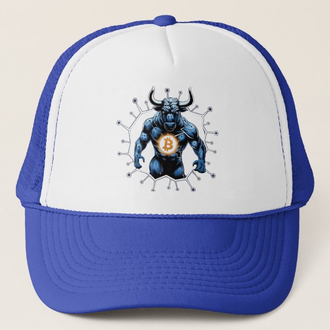 Casquette Bullrun crypto bull bitcoin (Devant)