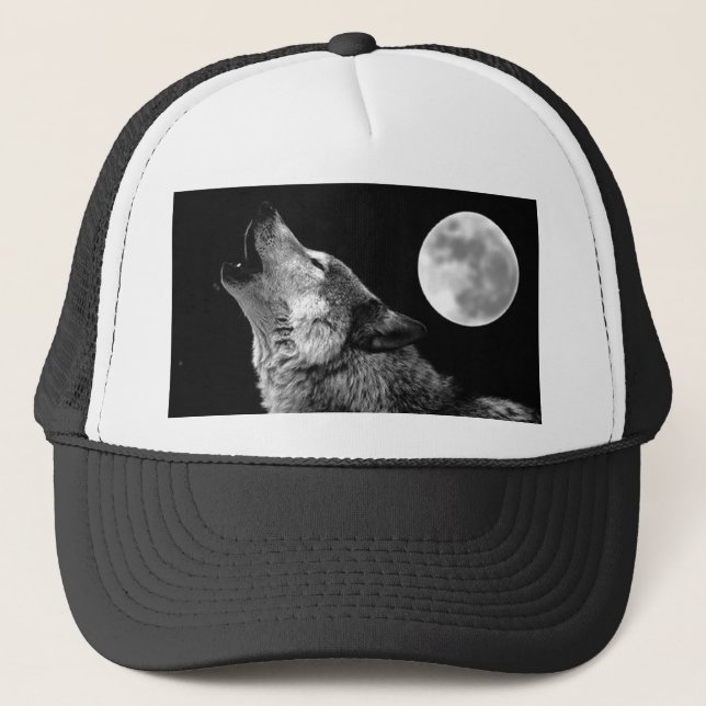 Casquette BW Wolf Howling at Moon (Devant)
