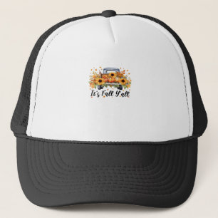 Casquette C’est automne Y’all Citrouille arbre d’automne Hel