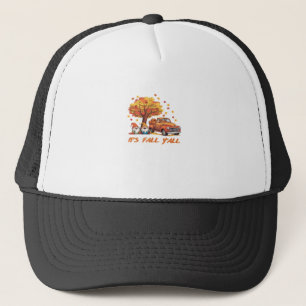 Casquette C’est automne Y’all Citrouille Gnome Autumn Tree C