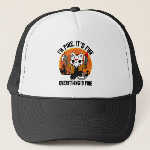 Casquette Ça va, je vais bien, tout va bien pour Halloween.