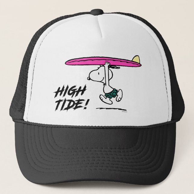 Casquette cacahuètes | Snoopy Courir sur le Surf (Devant)