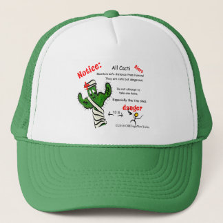 Casquette Cactus Attention aux humains !