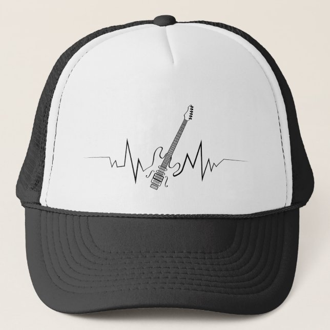 Casquette Cadeau Cool de la guitare électrique pour guitaris (Devant)