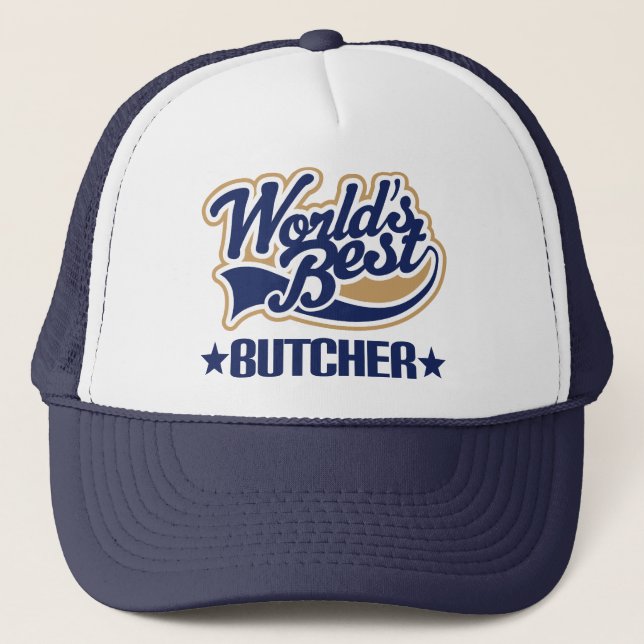 Casquette Cadeau de boucher (Devant)