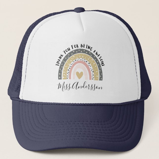 Casquette Cadeau de l'enseignant personnalisé, cadeau de l'e (Devant)