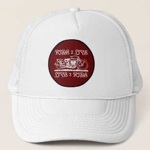 CASQUETTE CADEAU DE MOTARD INSPIRANT RIDE 2 LIVE LIVE 2 RIDE