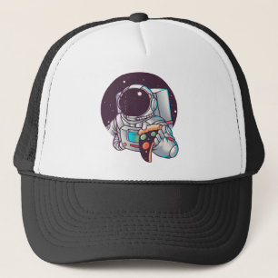Casquette Cadeau drôle d'astronaute Pizza Galaxy, amateur de