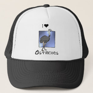 Casquette Cadeaux d'amant d'autruches ! Conception de faune