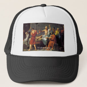 Casquette Cadeaux de citations de Socrate "Sagesse/Merveille