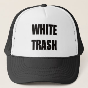 Casquette Cadeaux drôles de T-shirts de déchets blancs