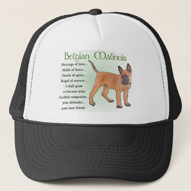 Casquette Cadeaux Malinois belges (Devant)