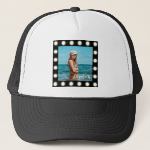 Casquette Cadre photo Carré noir moderne et élégant